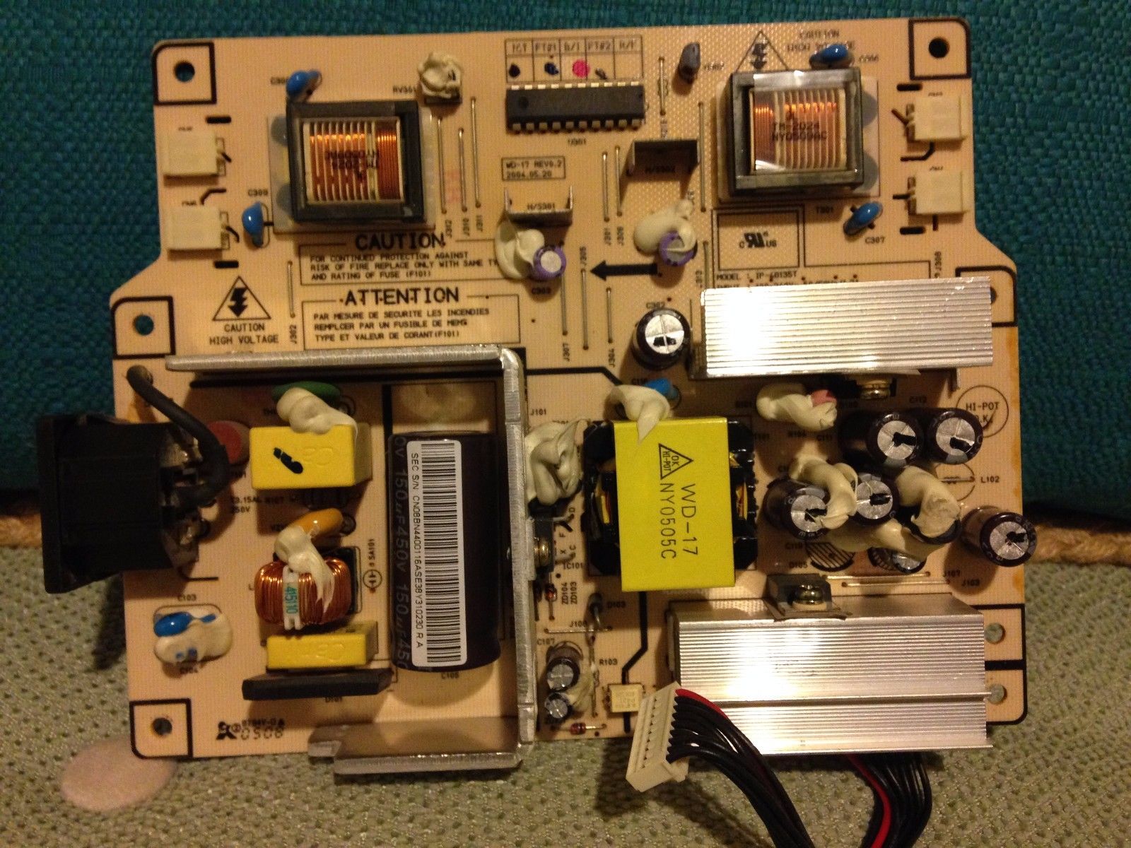 Samsung Syncmaster 910mp LCD-Netzteil IP-48135T